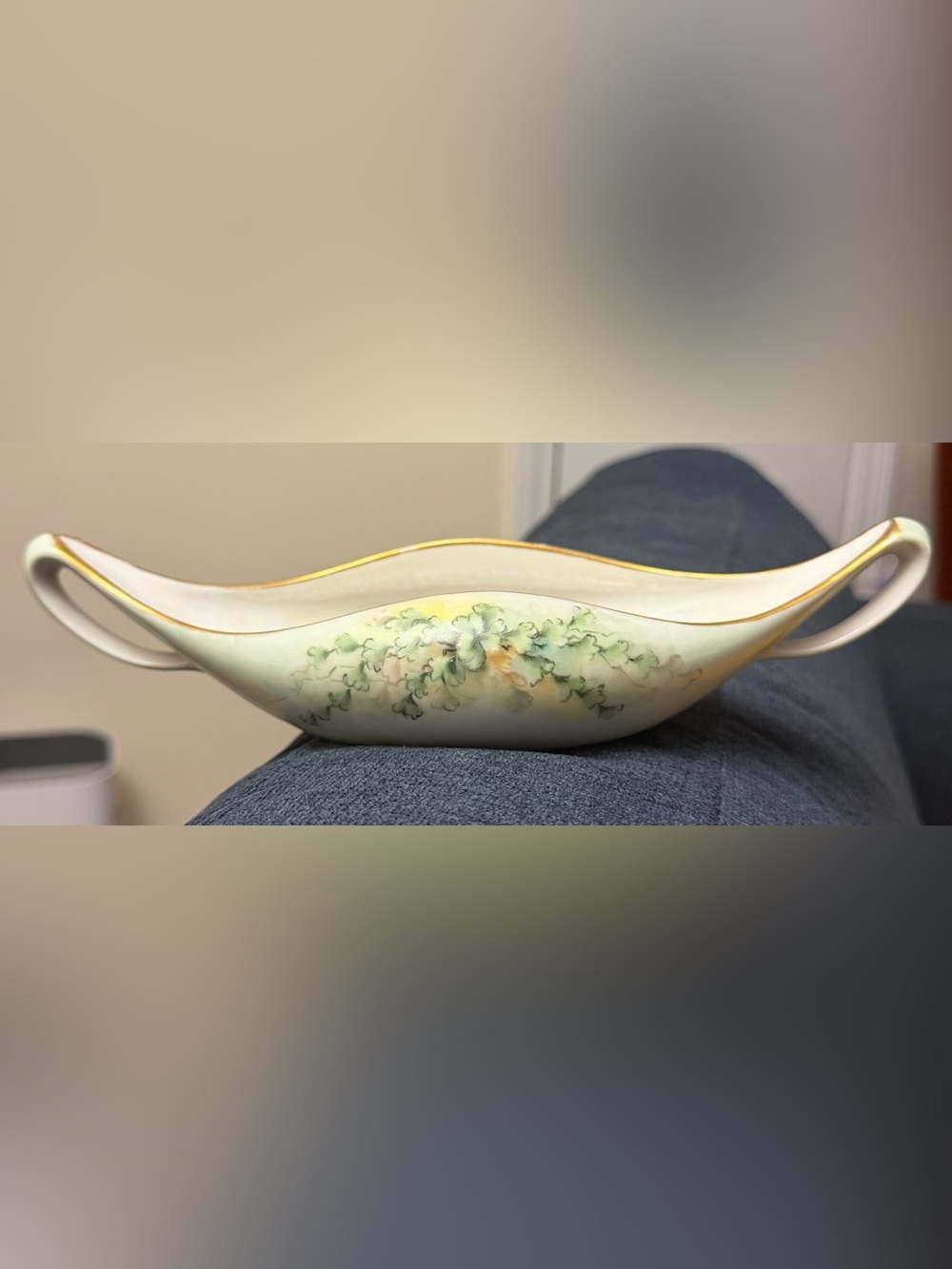 Antique Tressemanes & Vogt Limoges Hand-Painted Serving Dish